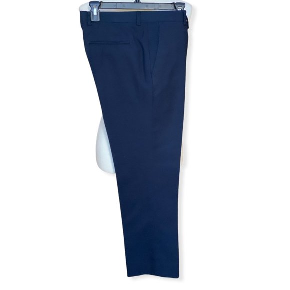 TOPMAN Skinny Fit Textured Navy Dress Pants S32 - Picture 1 of 16